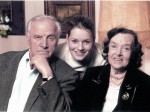 Михаил Александрович с женой и внучкой Лизой